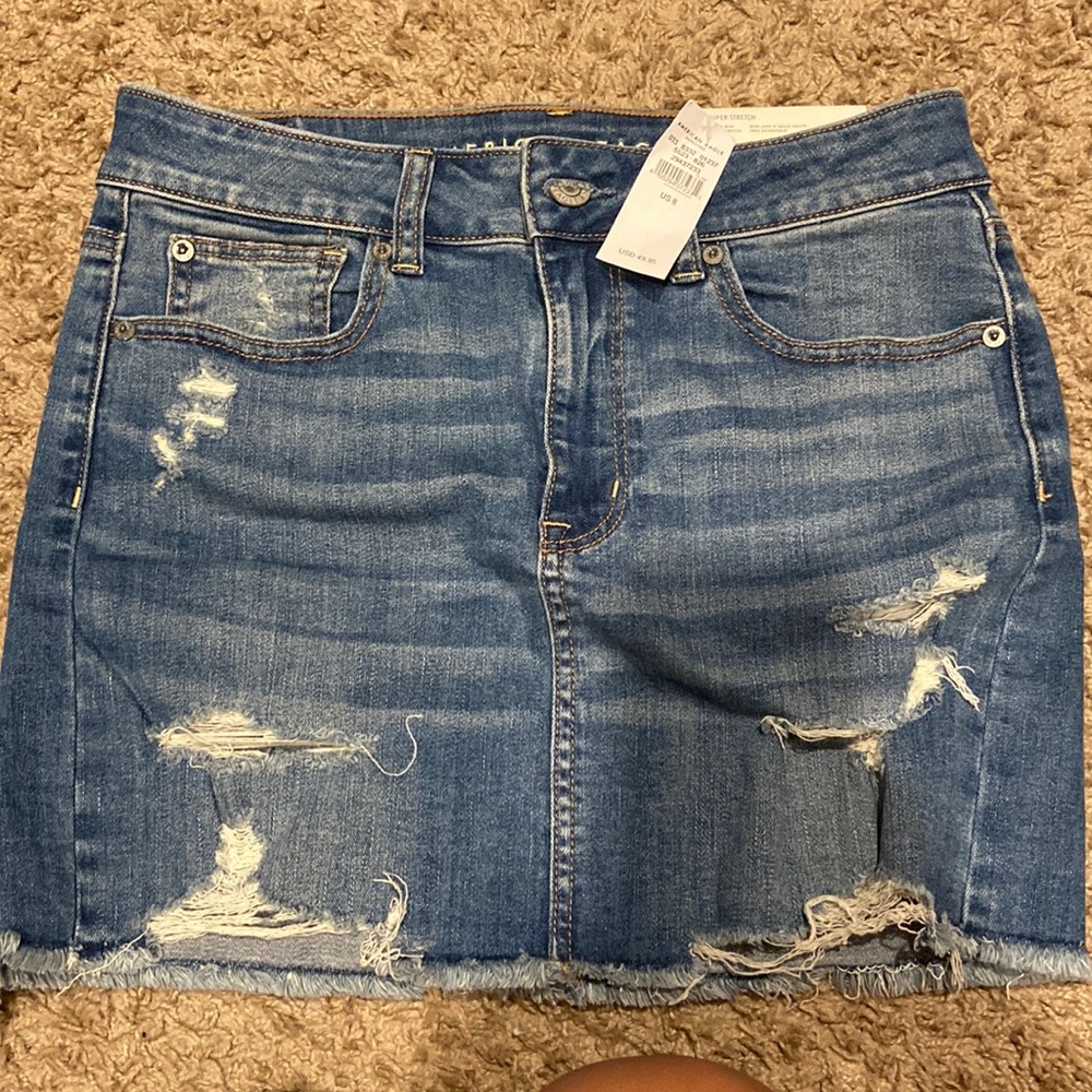 NWT hi-rise denim skirt America eagle size 8